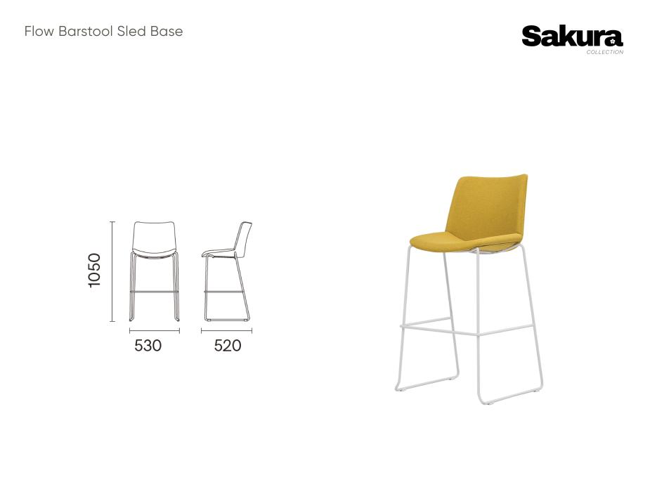 Sakura Collection Flow Barstool Sled Base Website