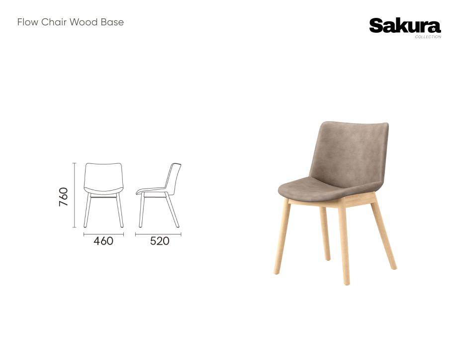 Sakura Collection Flow Chair Wood Base Website