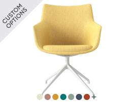 Flow Armchair - High Arm with Swivel Base