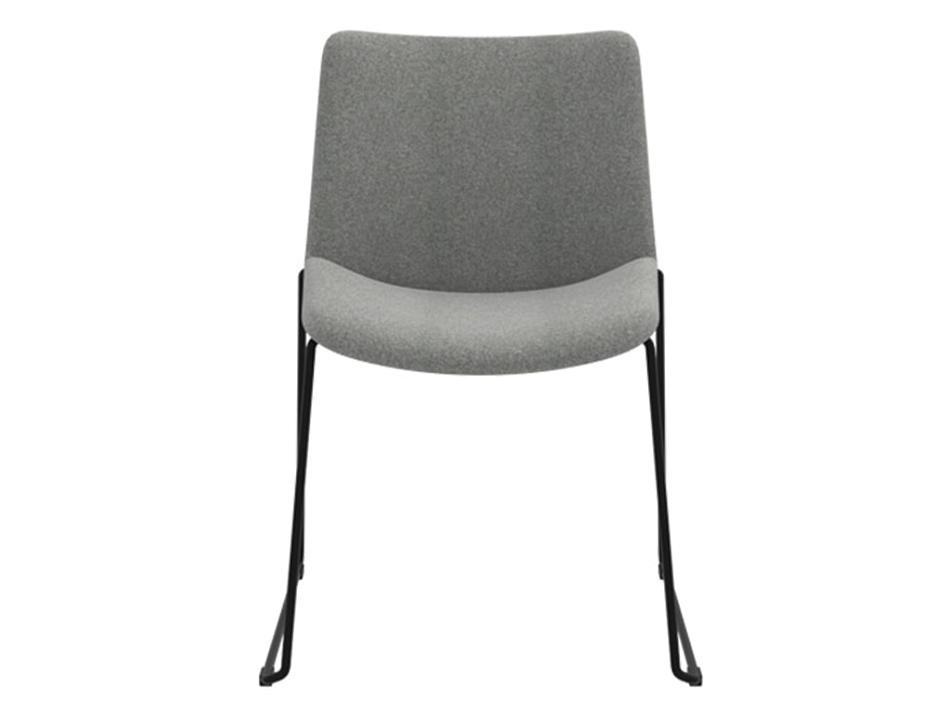 Flow Dining Chair Sled Base Front