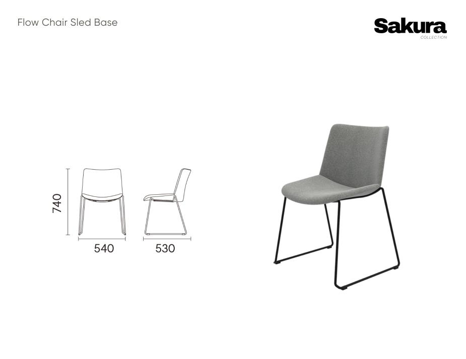 Sakura Collection Flow Chair Sled Base Website