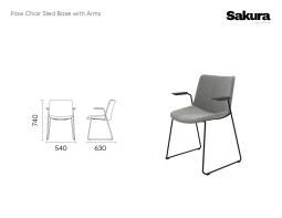 Sakura Collection Flow Chair Sled Base With Arms Website