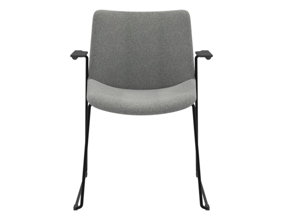 Flow Diining Chair Sled Base With Arms