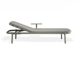 P 3 Verano Sunlounge Sidetable Greenframe Lightgreyfabric