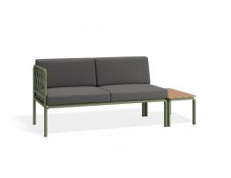 Granite Grey Cushions + Teak Top image