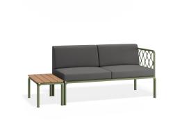 Granite Grey Cushions + Teak Top image