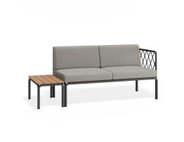 Sandy Grey Cushions + Teak Top image