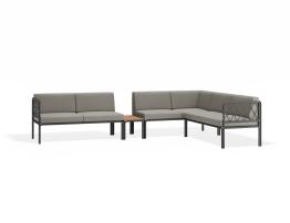 Sandy Grey Cushions + Teak Top image