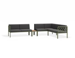 Granite Grey Cushions + Teak Top image