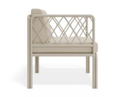 P 3 Seville Loungechair Latteframe Huskcushion