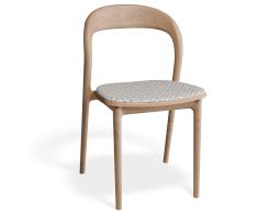 P 1 Mia Diningchair Natural Custom Geometricpattern