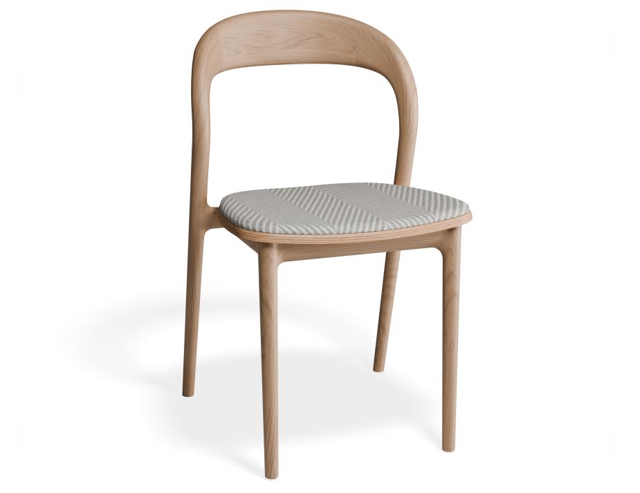 P 1 Mia Diningchair Natural Custom Herringbone