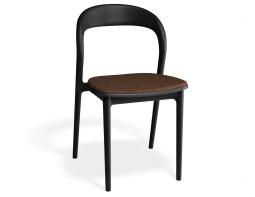 P 1 Mia Diningchair Black Custom Printedsuede