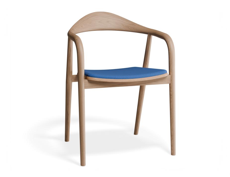 P 1 Arki Armchair Natural Custom Bluecorduroy