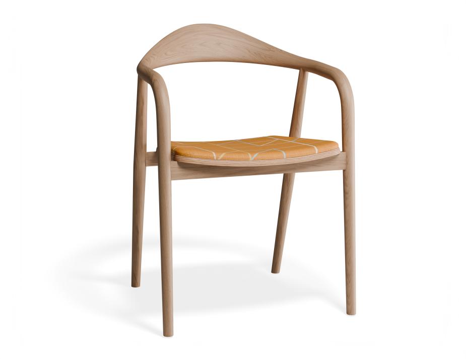 P 1 Arki Armchair Natural Custom Isometricorange