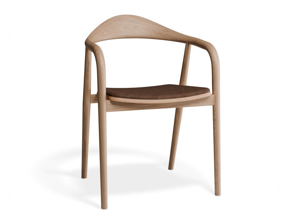 P 1 Arki Armchair Natural Custom Printedsuede