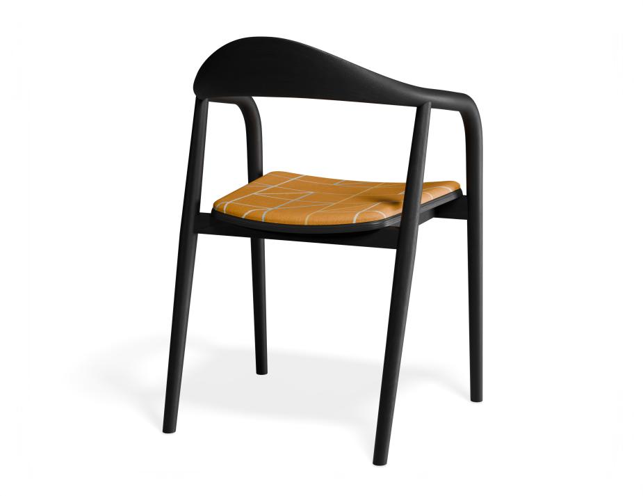 P 2 Arki Armchair Black Custom Isometricorange