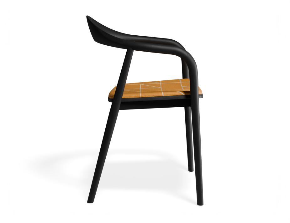 P 3 Arki Armchair Black Custom Isometricorange