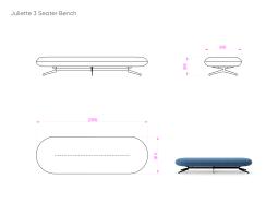 Juliette 3 Seat Bench