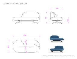 Juliette 2 Seat Sofa Open End