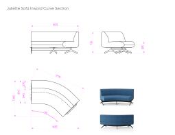 Juliette Sofa Inward Curve Section