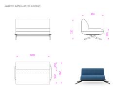 Juliette Sofa Center Section