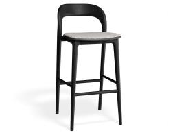 P 1 Mia Barstool Black Custom Geometricpattern
