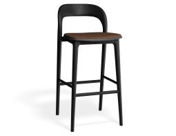 P 1 Mia Barstool Black Custom Printedsuede