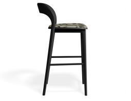 P 3 Mia Barstool Black Custom Eucalyptpyramid