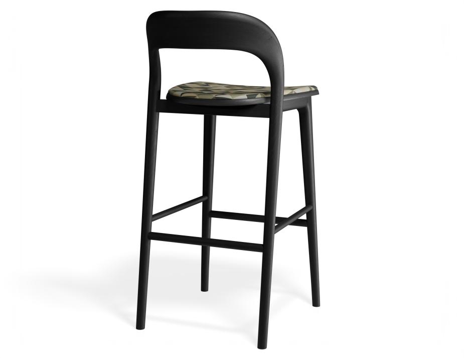 P 2 Mia Barstool Black Custom Eucalyptpyramid
