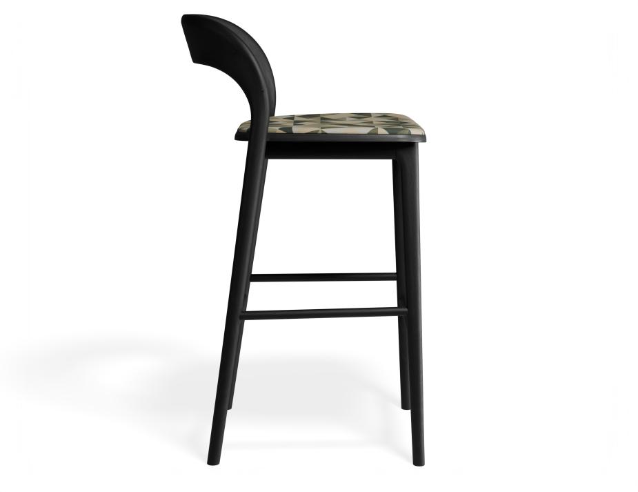 P 3 Mia Barstool Black Custom Eucalyptpyramid