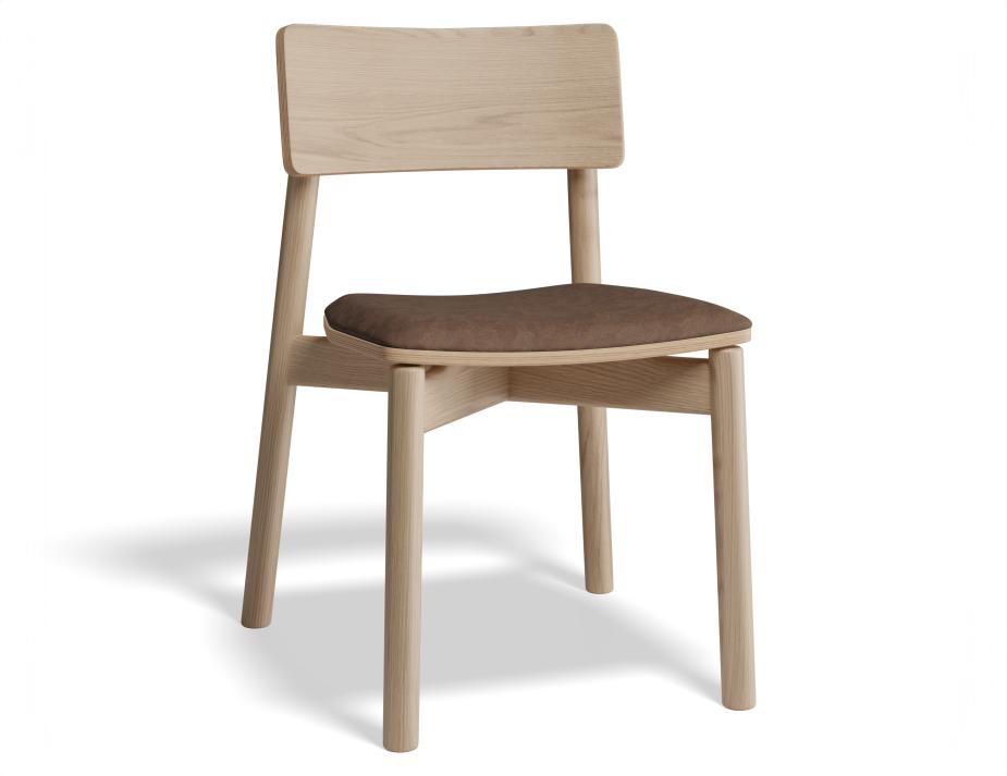 P 1 Andi Diningchair Pad Ashnatural Printedsuede