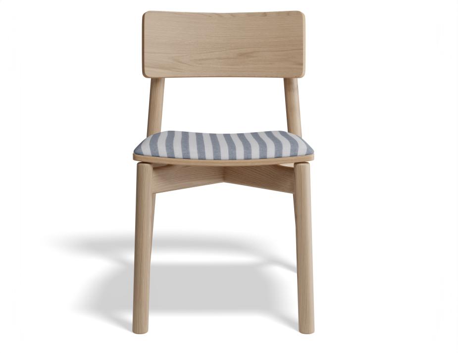 P 4 Andi Diningchair Pad Ashnatural Bluestripe
