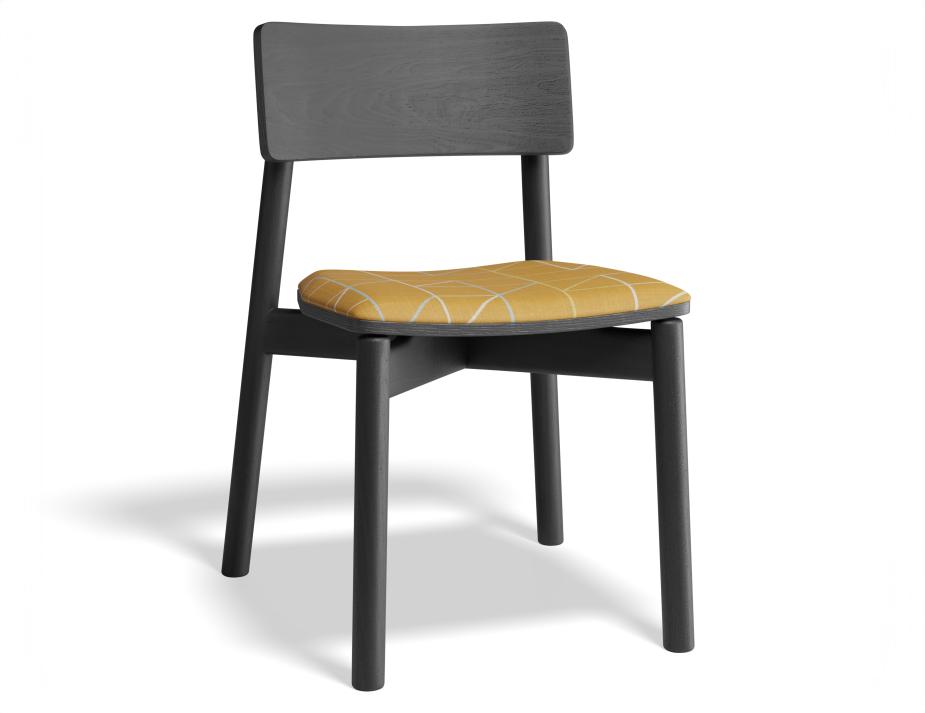 P 1 Andi Diningchair Pad Ashblack Isometricorange