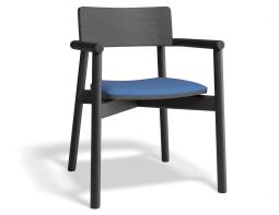 P 1 Andi Armchair Pad Ashblack Bluecorduroy