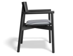P 3 Andi Armchair Pad Ashblack Bluestripe