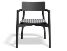 P 4 Andi Armchair Pad Ashblack Bluestripe
