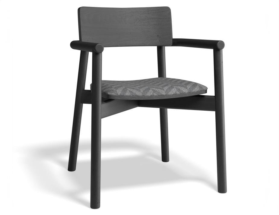 P 1 Andi Armchair Pad Ashblack Lazaruslupine