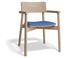 P 1 Andi Armchair Pad Ashnatural Bluecorduroy