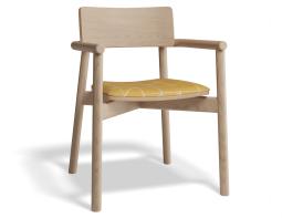 P 1 Andi Armchair Pad Ashnatural Isometricorange