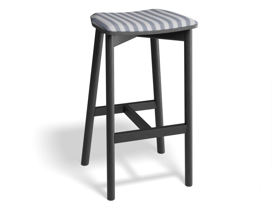 P 1 Andi Backlessbarstool Pad Ashblack Bluestripe1