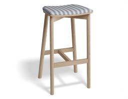 P 1 Andi Backlessbarstool Pad Ashnatural Bluestripe
