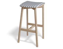 P 2 Andi Backlessbarstool Pad Ashnatural Bluestripe