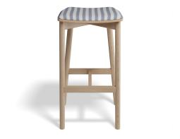 P 4 Andi Backlessbarstool Pad Ashnatural Bluestripe