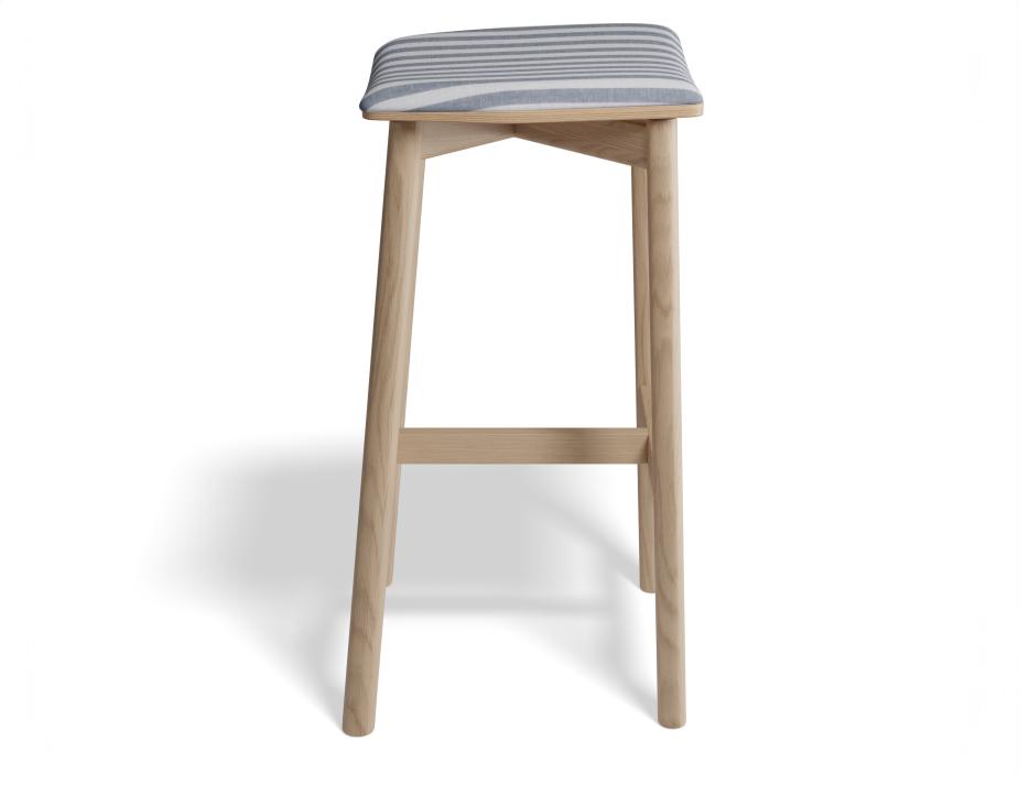 P 3 Andi Backlessbarstool Pad Ashnatural Bluestripe