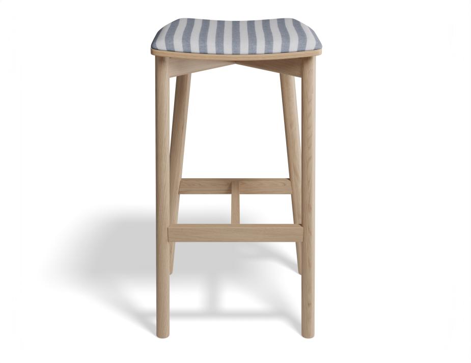 P 4 Andi Backlessbarstool Pad Ashnatural Bluestripe