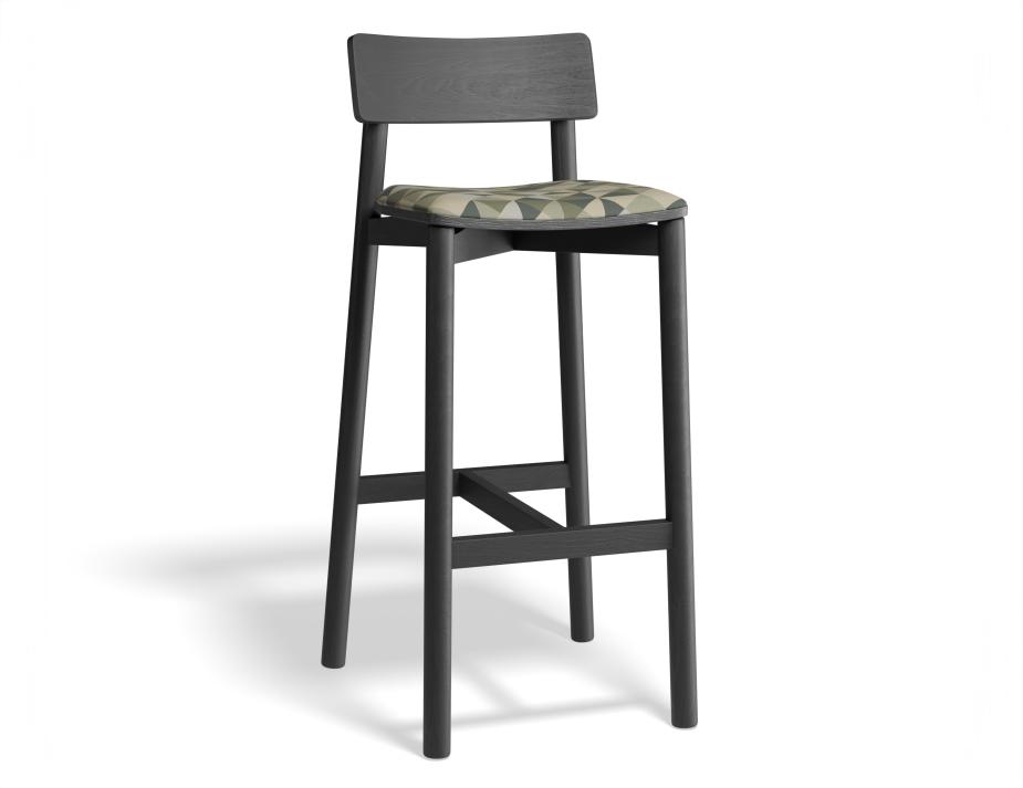 P 1 Andi Barstool Pad Ashblack Eucalyptpyramid