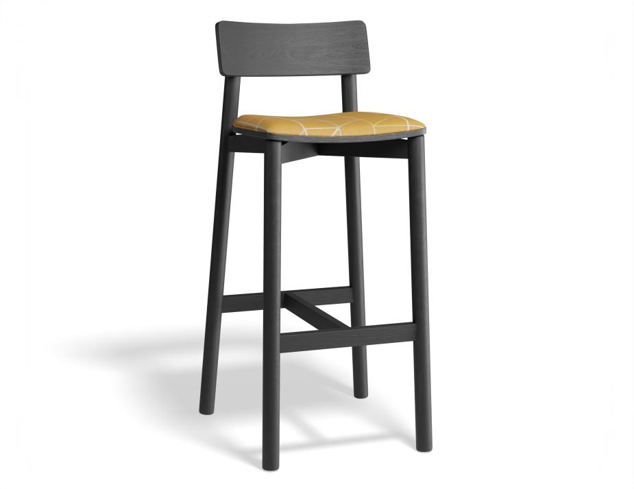 P 1 Andi Barstool Pad Ashblack Isometricorange