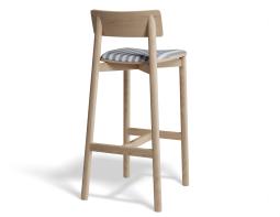 P 2 Andi Barstool Pad Ashnatural Bluestripe