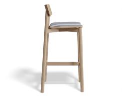 P 3 Andi Barstool Pad Ashnatural Bluestripe